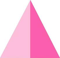 illustration av rosa triangel. vektor