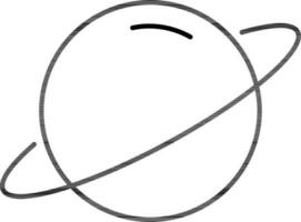 svart linje konst illustration av planet ikon. vektor