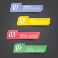 modern textruta mall banner infographics vektor