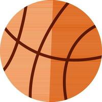 Orange Basketball isoliert Symbol. vektor