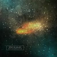 Kosmisk galax Bakgrund med nebula, stardust och ljus shinin vektor