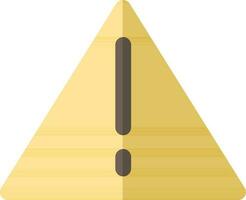 Warnung Symbol im Gelb und braun Farbe. vektor