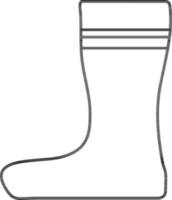 isoliert Symbol von Stiefel. vektor