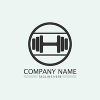 Fitness-Logo-Design-Vektor-Illustration-Symbol vektor