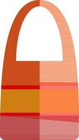 Tasche im Orange und rot Farbe. vektor