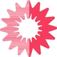 spa begrepp, akupressur massage ringa i rosa Färg. vektor