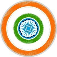 märka för indisk oberoende dag och republik dag. vektor