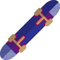 Skateboard im Blau Farbe. vektor