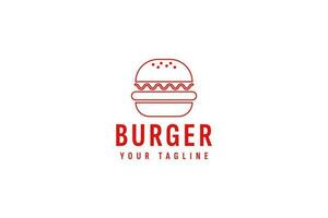 burger-logo-vektor-symbol-illustration vektor