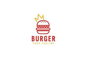 burger-logo-vektor-symbol-illustration vektor