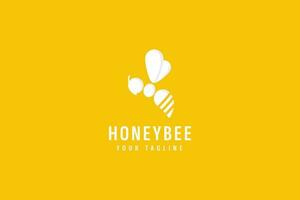 Honigbiene Logo Vektor Symbol Illustration