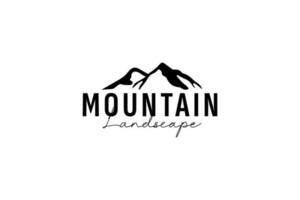 Berg Landschaft Logo Vektor Symbol Illustration