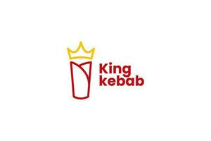 Kebab Logo Vektor Symbol Illustration