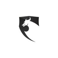 Bull Büffel Kopf Kuh Tier Maskottchen Logo Design Vektor für Sport Horn Büffel Tier Säugetiere Kopf Logo Wild Matador