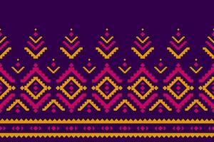abstrakter ethnischer aztekischer Stil. ethnisches geometrisches nahtloses Muster im Stammes-. Randverzierungsdruck. vektor