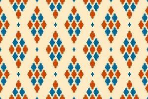 Motiv Ikat Muster Kunst. ethnisch nahtlos Muster traditionell. indisch Stil. vektor