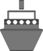 platt svart tecken eller symbol av en fartyg. vektor