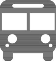 eben schwarz Zeichen oder Symbol von Bus. vektor