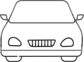 Linie Kunst Illustration von ein Wagen. vektor