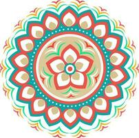 bunt Blumen- Mandala Design. vektor