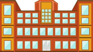illustration av skola byggnad. vektor