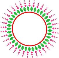 cirkulär design med tre Färg i illustration. vektor