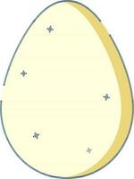 Gelb und Blau Star dekoriert Ostern Ei. vektor