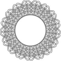 kreativ Rahmen Design im Kreis Form. vektor