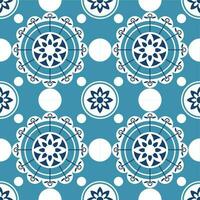 Portugal nahtlos Muster. Jahrgang Mittelmeer Keramik Fliese Textur. geometrisch Fliesen Muster vektor
