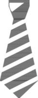 svart och vit slips i platt stil. glyf ikon eller symbol. vektor