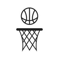 Basketballkorb-Symbol vektor