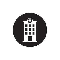 sjukhusbyggnad ikon vektor