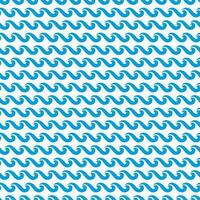 Meer oder Ozean Wasser Blau Wellen nahtlos Muster vektor