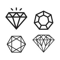 diamant ikon vektor