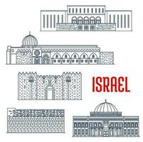 Israel Reise Sehenswürdigkeiten, jerusalem die Architektur vektor