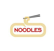 Ramen spaghetti ikon för asiatisk kök restaurang vektor