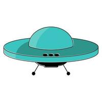 UFO Plats vektor ikon illustration