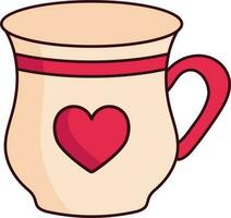 Valentinstag Tasse Symbol vektor