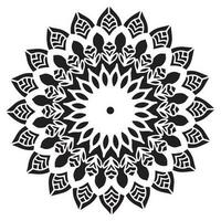 Mandala Muster Schablone abstrakt Blumen- Ornament vektor