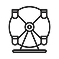 Ferris Rad Symbol Vektor