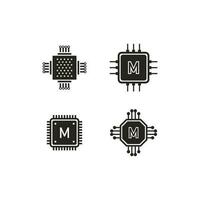 Mikrochip Symbol Vektor