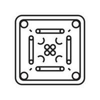 Carrom Tabelle Symbol vektor