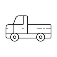 Pickup-Truck-Symbol vektor
