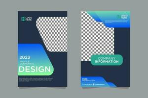 einfach minimalistisch Unternehmen Profil Vorlage mit futuristisch Design, Unternehmen Broschüre, Einladung Flyer, Startseite vektor