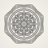 Blume Mandalas von schön sechseckig Form. geeignet zum Henna, Tätowierungen, Fotos, Färbung Bücher. Islam, Hindu, Buddha, Indien, Pakistan, Chinesisch, arabisch vektor