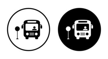 Bus Symbol Vektor. Öffentlichkeit Transport Bahnhof Symbol Konzept vektor