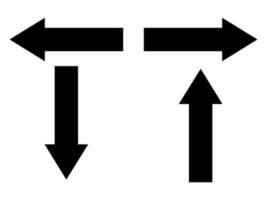 links und richtig Pfeile Richtungen. Fett gedruckt Pfeil Zeichen und Pfeil Zeiger Symbol Vektor. kostenlos Vektor Illustration.