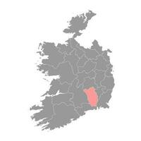 grevskap Kilkenny Karta, administrativ län av irland. vektor illustration.