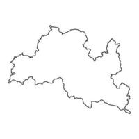 Smoljan Provinz Karte, Provinz von Bulgarien. Vektor Illustration.