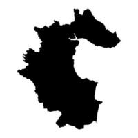 Bezirk Louth Karte, administrative Landkreise von Irland. Vektor Illustration.